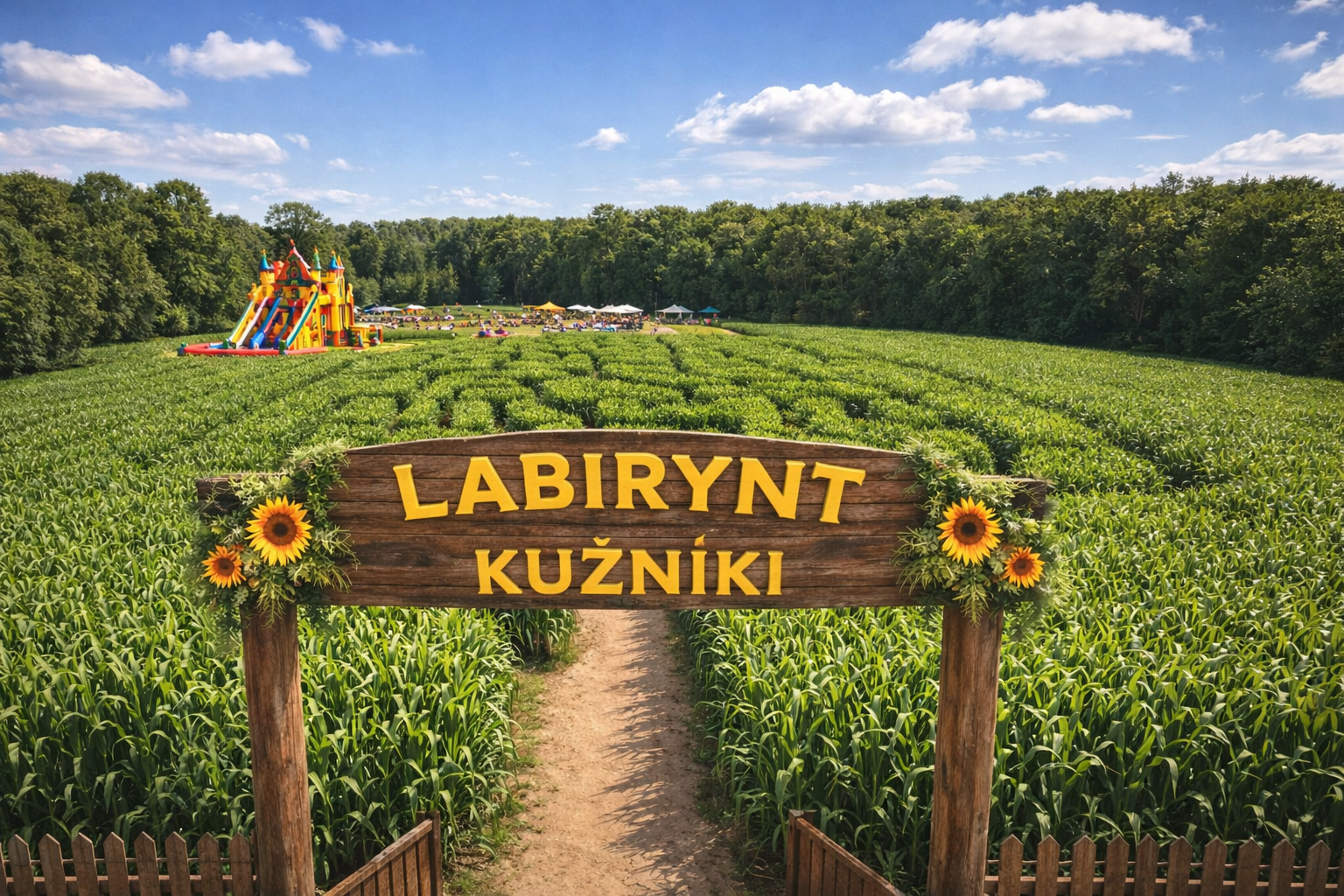 Labirynt kukurydzy w Obrowie